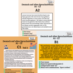 Deutsch auf allen Niveaus - sneak peak